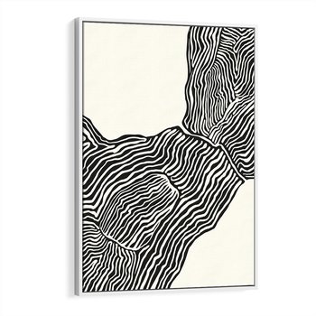 Obraz w ramie 50x70 - Podróżne Impresje - boho plakat, rycina - rama biała