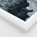 Plakat w ramie 30x40 - Zima nad Jeziorem - krajobraz zimowy, jezioro - rama biała