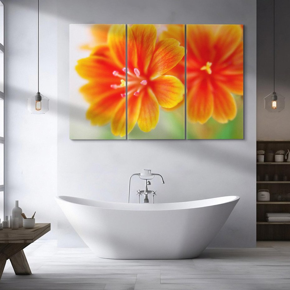 Obraz na płótnie 120x80 - Urok kwiatów - kwiat, kwiaty