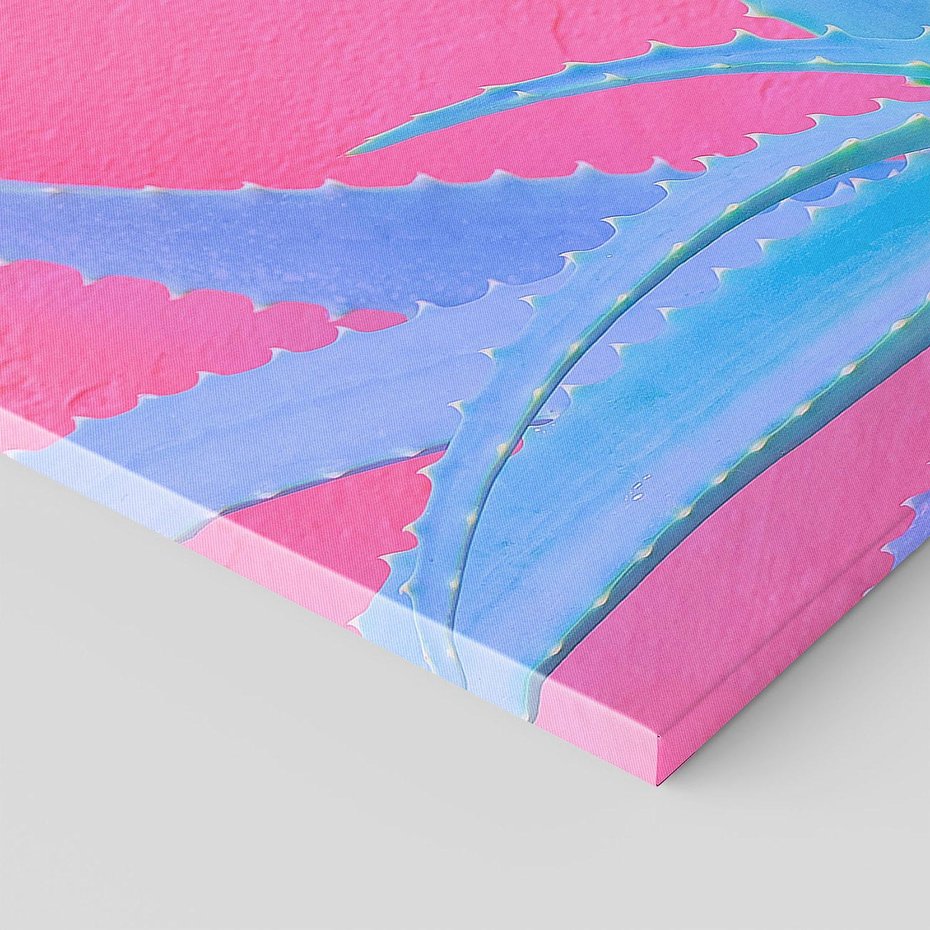 Obraz na płótnie 120x80 - Piękno Pustyni - kaktusy, liście