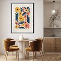 Plakat bez ramy 30x40 - Pastelowe Impresje - pastelowe kwiaty, abstrakcyjna kompozycja