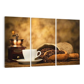 Obraz na płótnie 120x80 - Kawowe uniesienie - kawa, filiżanka