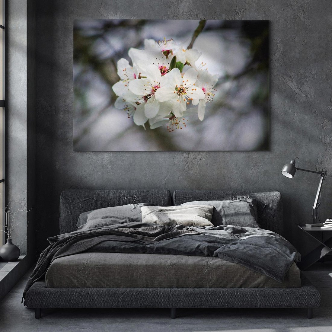 Obraz na płótnie 120x80 - Kwiatowa harmonia w tonacji pastelowej - kwiat, kwiaty