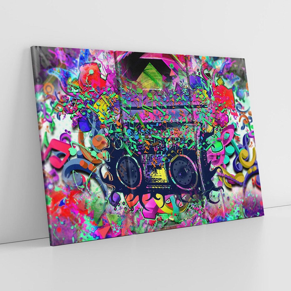 Obraz na płótnie 120x80 - Harmonia Muzyki - grafika, muzyka