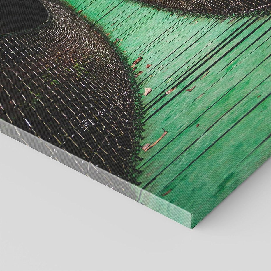 Obraz na płótnie 70x100 - Most linowy w lesie - most, linowy