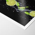 Plakat bez ramy 30x40 - Świeżość Cytrusów - limonki, cytryny