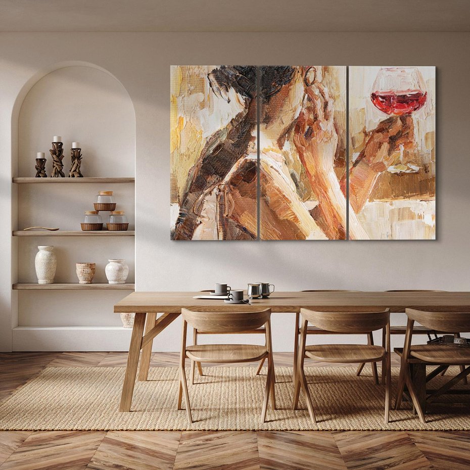 Obraz na płótnie 120x80 - Wibracje - portret, kobieta