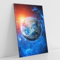 Obraz na płótnie 70x100 - Planeta w nieskończoności - ziemia, kosmos