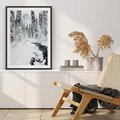 Plakat bez ramy 30x40 - Spokój Zimowego Lasu w Górach - zima w lesie, w górach