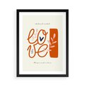 Plakat w ramie 50x70 - Pastelowa Siła Miłości - miłość, love - rama czarna