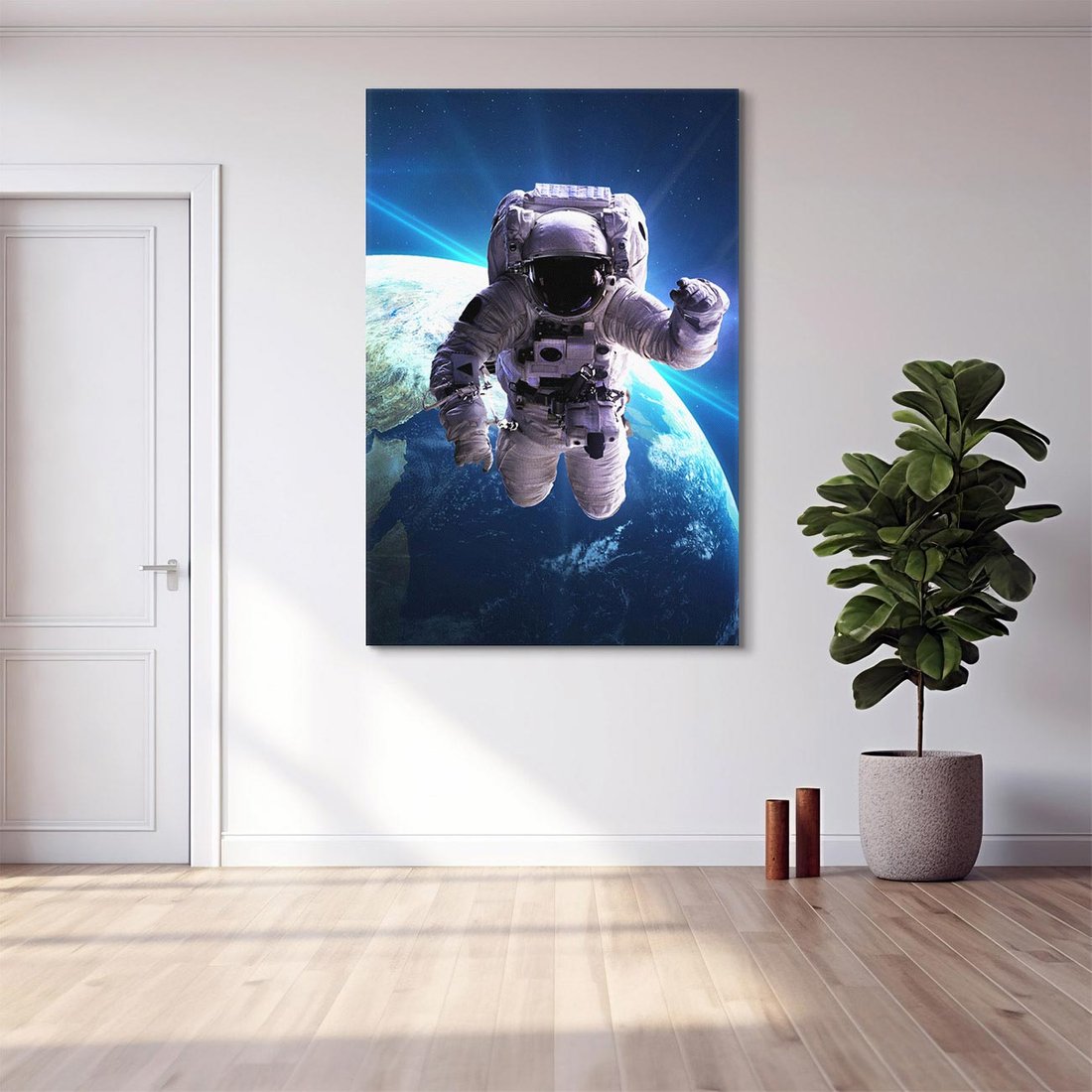 Obraz na płótnie 80x120 - Kosmiczna przygoda - kosmos, astronauta