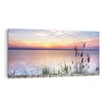 Obraz na płótnie 100x50 - Romantyczny zachód słońca nad morzem z ptakami - zachód, słońca