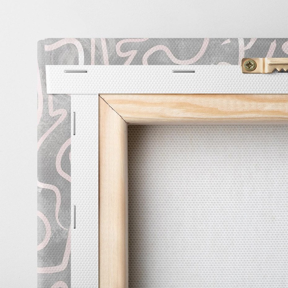 Obraz na płótnie 100x70 - Sploty odblasków i zawirowań - abstrakcyjne rysunki, wzorek