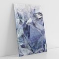Obraz na płótnie 50x70 - Melodia mgieł i marzeń - abstrakcja w kolorze granatu, przypominająca górę lodową