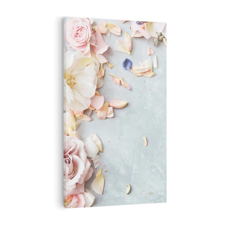 Obraz na płótnie 50x70 - Róże: kwiatowy urok - róże, kwiaty