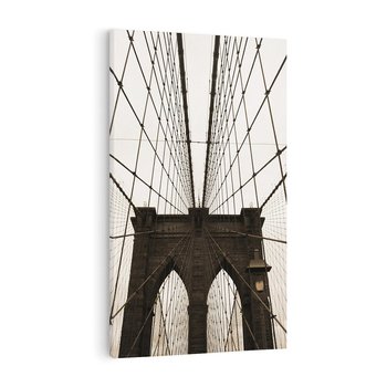 Obraz na płótnie 70x100 - Most z linami pod niebem - USA - most, liny