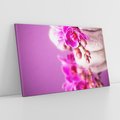 Obraz na płótnie 120x80 - Relaksująca orchidea w spa - spa, orchidea