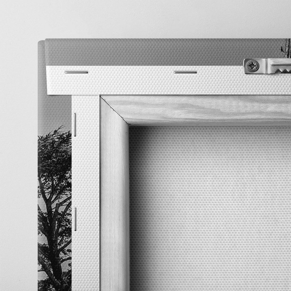 Obraz na płótnie 50x70 - Pustynny Klimat - czarno białe zdjecie, pustynia