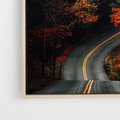 Obraz w ramie 80x80 - Jesienne Podróżowanie - fotografia, jesień - rama drewno