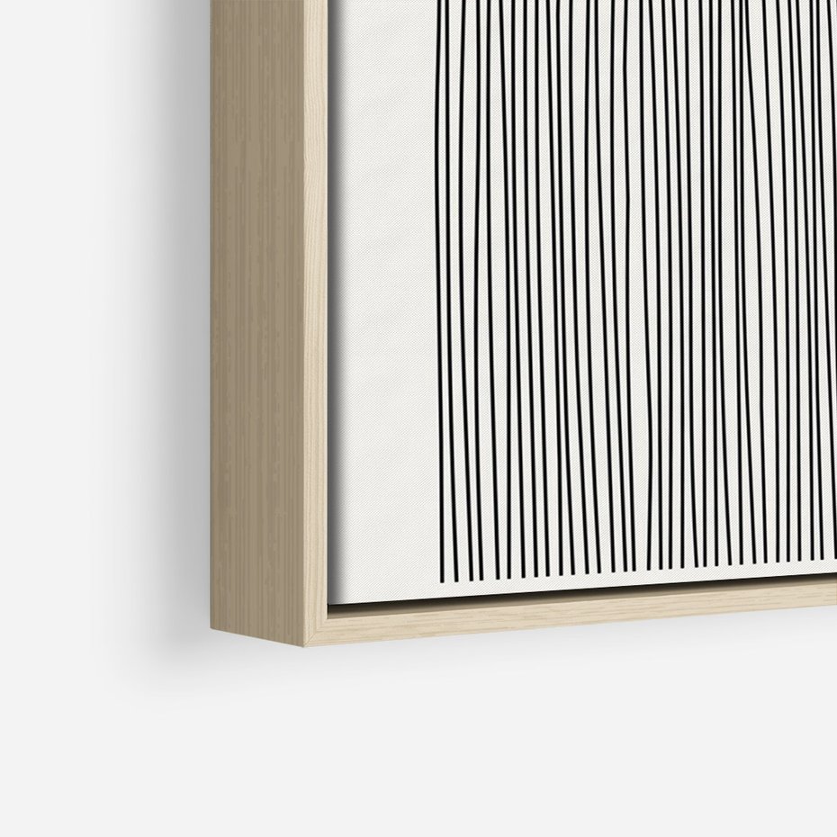 Obraz w ramie 70x100 - Abstrakcyjne Pulsacje - koło, boho styl - rama drewno