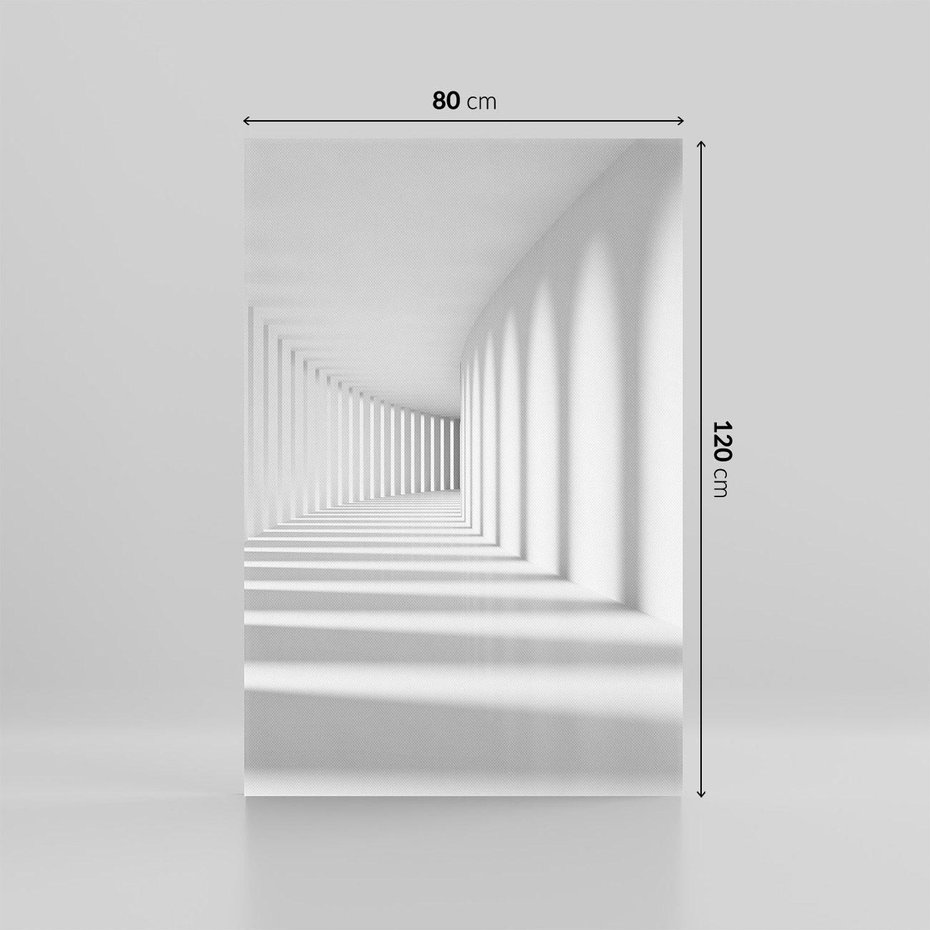 Obraz na płótnie 80x120 - Abstrakcyjny tunel: Podróż w inną przestrzeń - 3D, abstrakcja