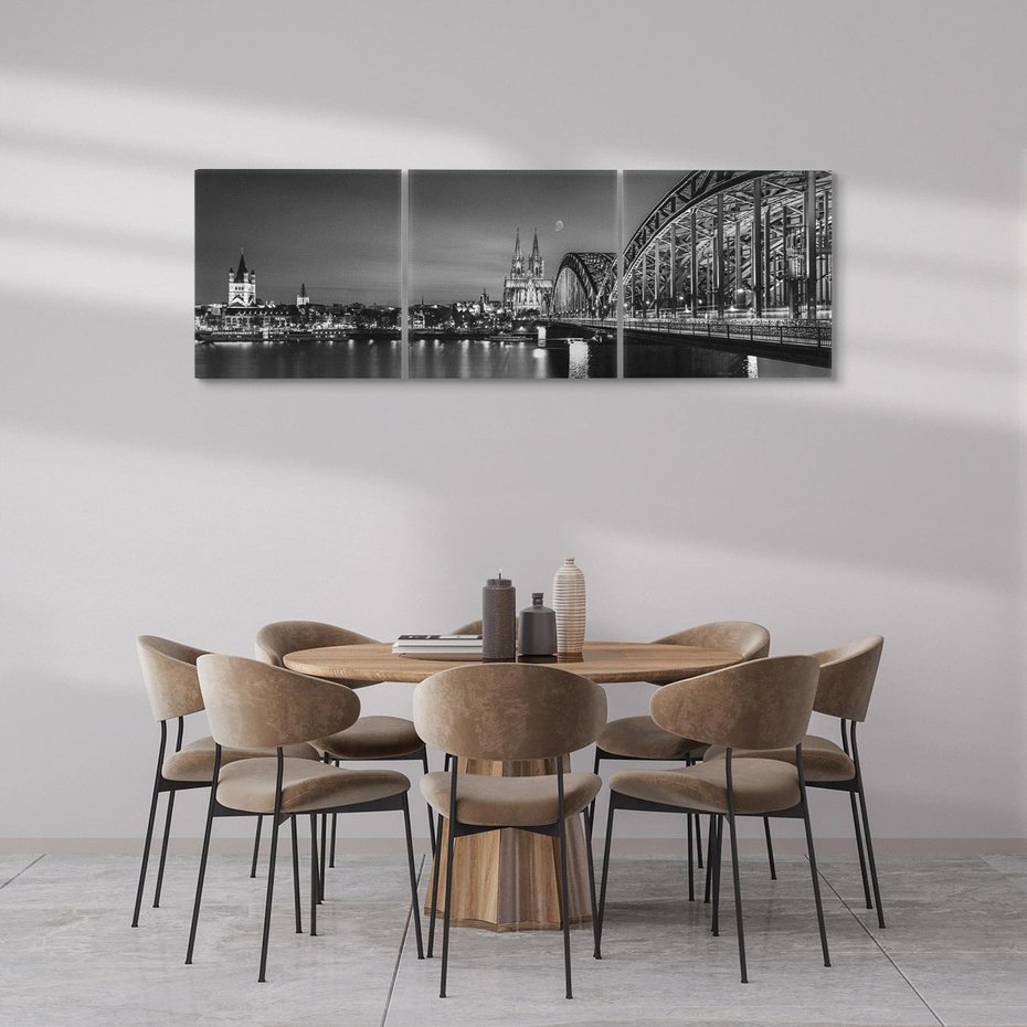 Obraz na płótnie 90x30 - Harmonia architektury - most, Niemcy