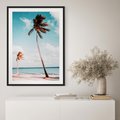 Plakat w ramie 40x50 - Raj na Ziemi - plaża, ocean - rama czarna