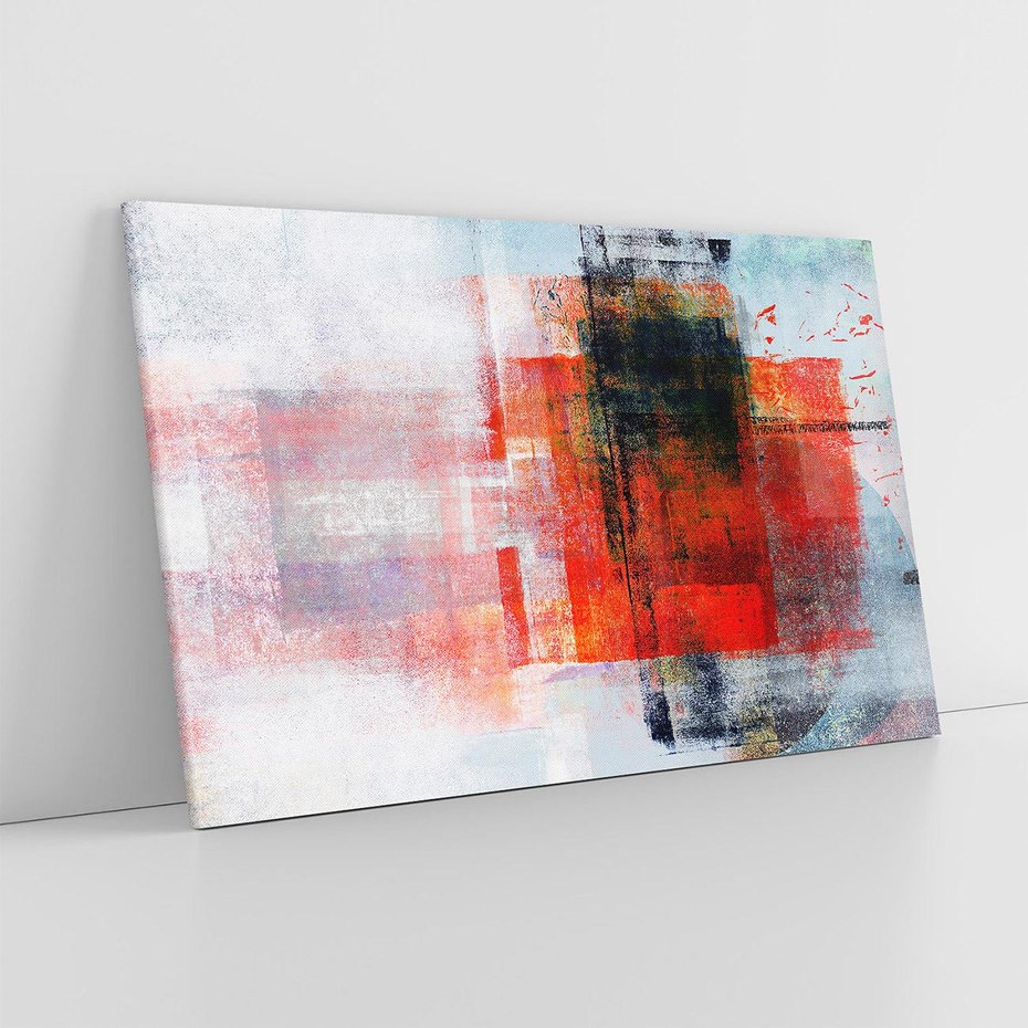 Obraz na płótnie 100x70 - Burza Emocji - wyrazista abstrakcyjna sztuka, dramatyzm