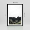 Plakat w ramie 50x70 - Górska Potęga - górski krajobraz, góry - rama czarna