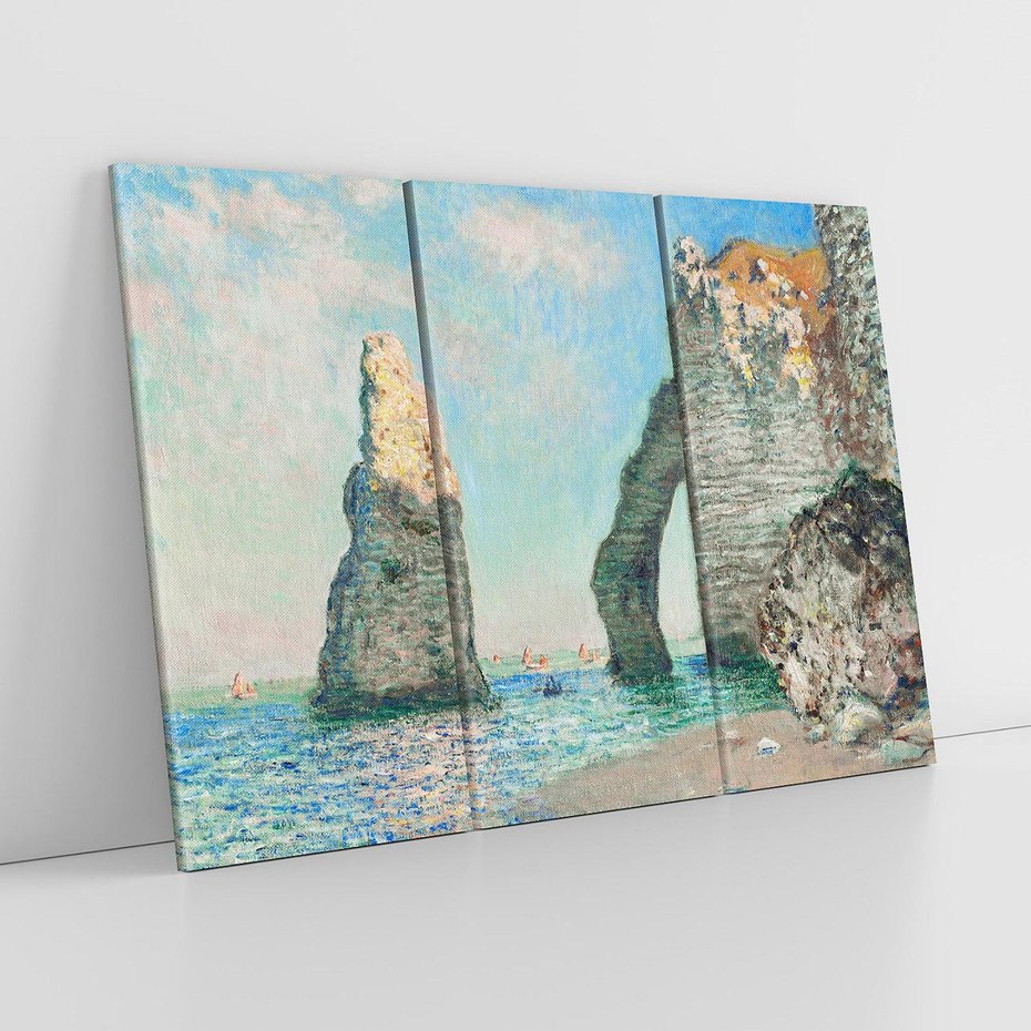 Obraz na płótnie 120x80 - Klify Étretat (1885), Claude Monet - Reprodukcja - reprodukcja, obraz na płótnie