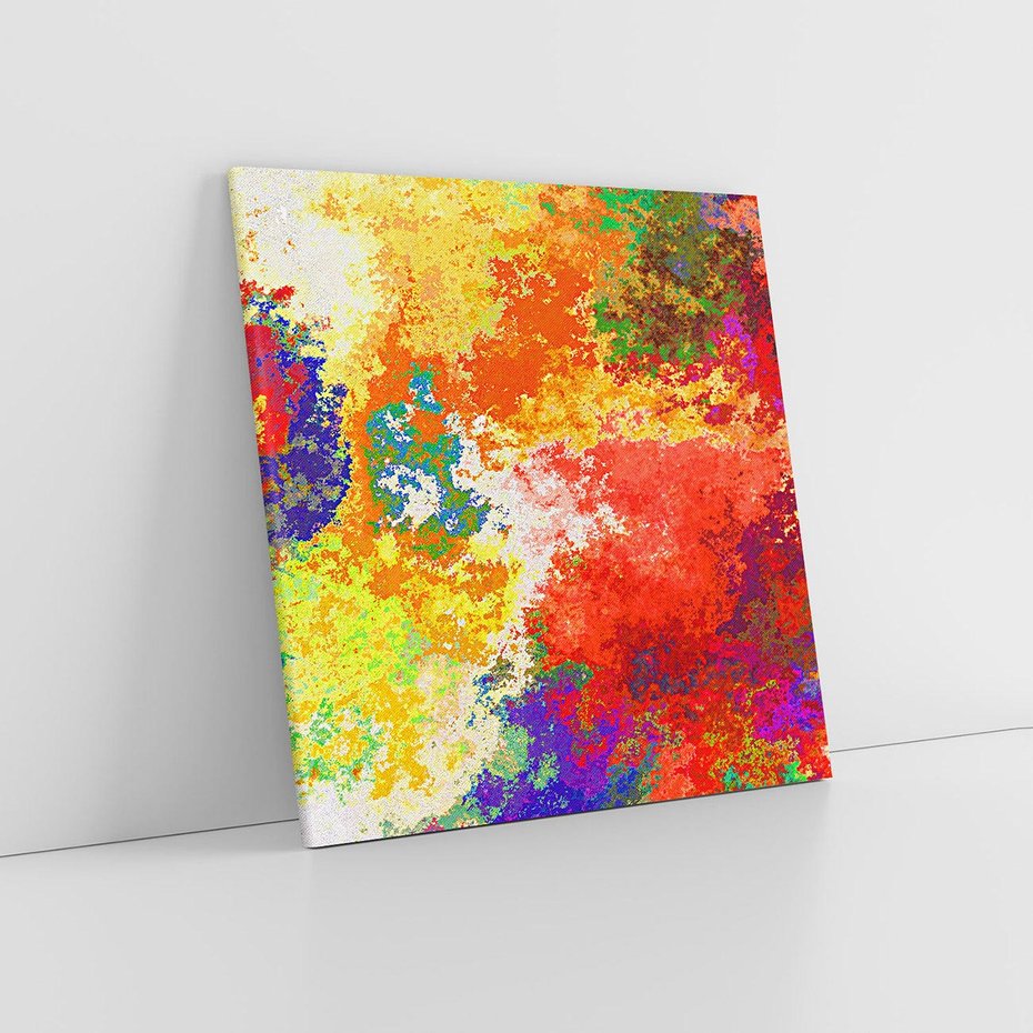 Obraz na płótnie 40x40 - Abstrakcja wyraz artystyczny - abstrakcja