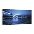 Obraz na płótnie 120x60 - Nocne miasto most - noc, miasto