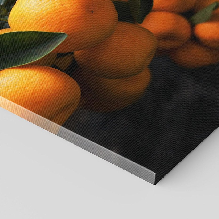 Obraz na płótnie 80x120 - Mandarynki na Drzewku - Owoce Pory Roku - mandarynki, drzewko