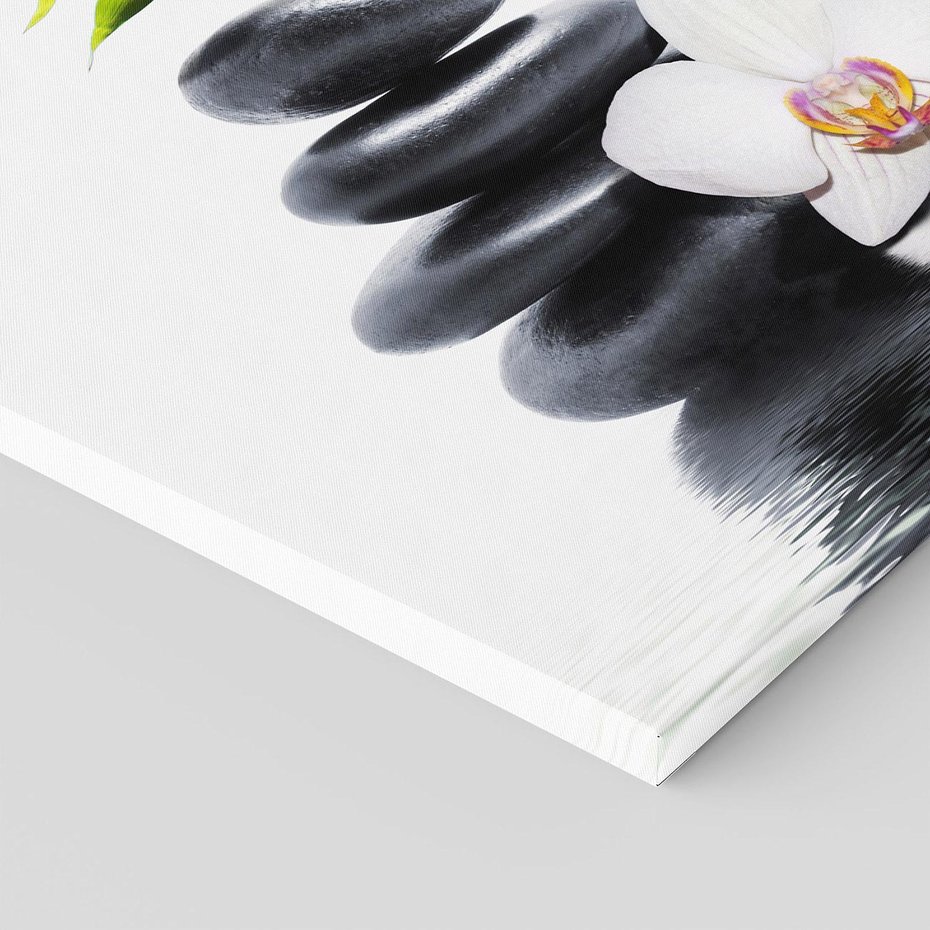 Obraz na płótnie 80x80 - Orchidea w Spa - spa, orchidea