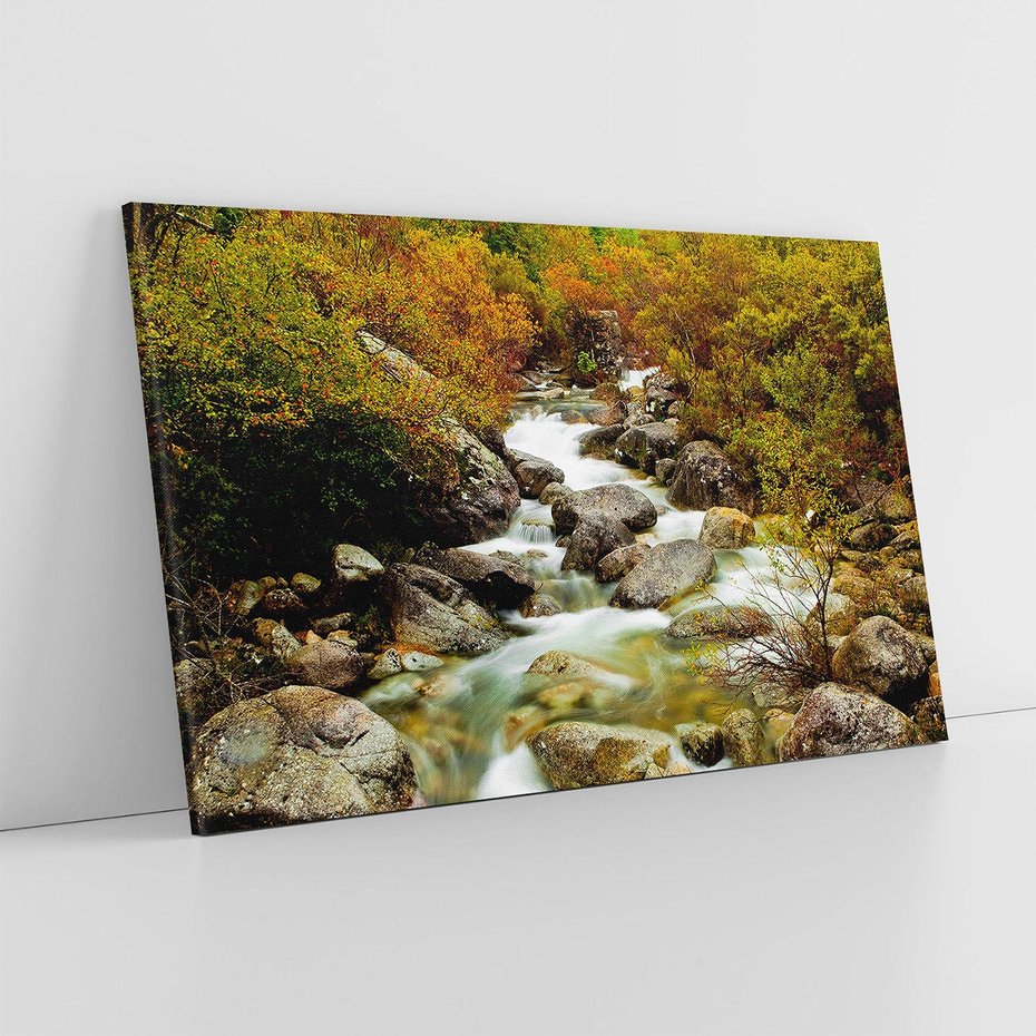 Obraz na płótnie 120x80 - Śpiew Strumienia - strumień, górski