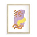 Plakat w ramie 50x70 - Kolorowe Pastelowe Spektrum - akwarela, minimalizm - rama drewno