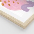 Plakat w ramie 30x40 - Migoczące Pastelowe Kształty - akwarela, minimalizm - rama drewno