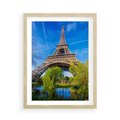 Plakat w ramie 50x70 - Wieża Eiffla w Paryżu - Eiffla, Paryż - rama drewno