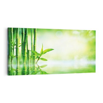 Obraz na płótnie 100x50 - Bambusowy relaks w SPA - bambus, SPA