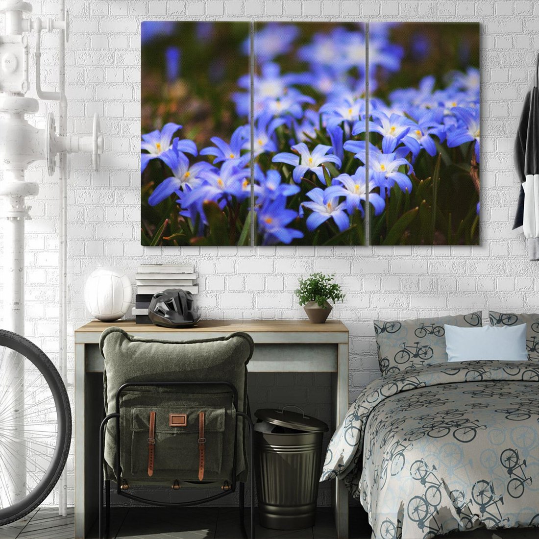 Obraz na płótnie 120x80 - Kwiatowy raj w naturze - kwiat, kwiaty