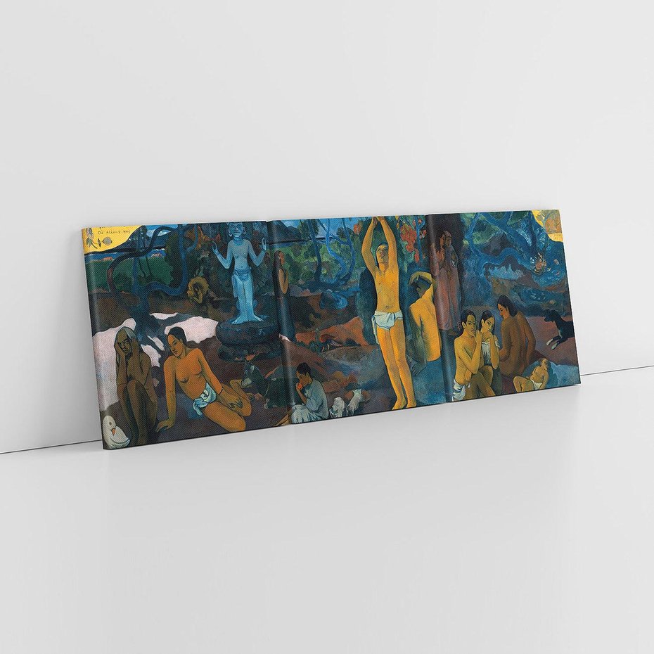 Obraz na płótnie 150x50 - Skąd przyszliśmy? Kim jesteśmy? Dokąd idziemy? - Reprodukcja - reprodukcja, obraz na płótnie