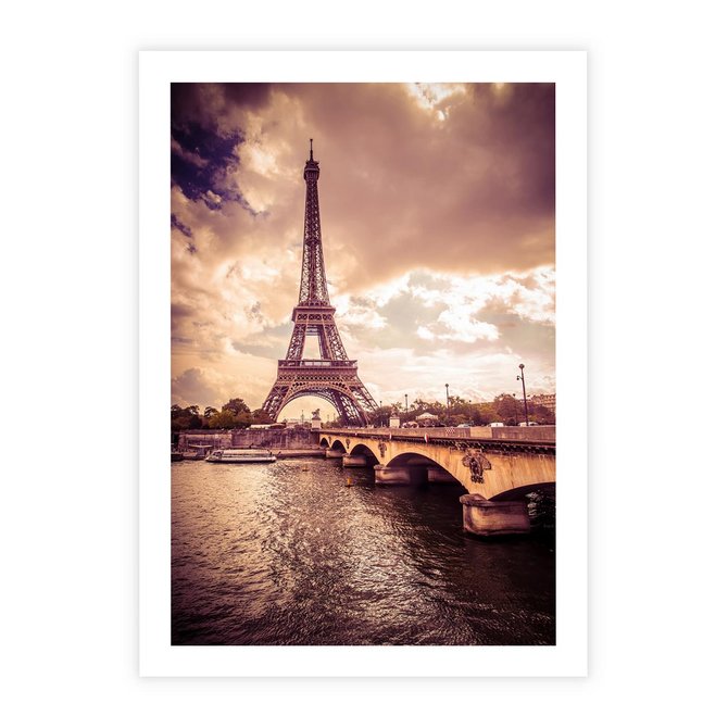 Plakat bez ramy 30x40 - Eiffla: ikona Paryża - Eiffla, Paryż