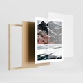 Plakat w ramie 40x50 - Śnieżna Opowieść - górski krajobraz, zima w górach - rama drewno