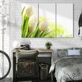 Obraz na płótnie 120x80 - delikatność kwiatów - tulipany, kwiat