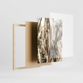 Zestaw obrazy w ramie 40x50 galeria - Sepia, kukurydza, pole - rama drewno