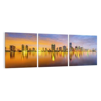 Obraz na płótnie 90x30 - miasto świateł - Miami, Floryda