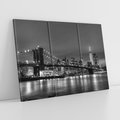 Obraz na płótnie 120x80 - Miasto, które nie Śpi - most, Nowy Jork
