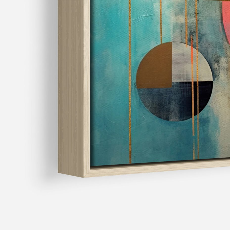 Obraz w ramie 50x70 - Abstrakcyjny Bałagan - abstrakcja, obraz olejny - rama drewno