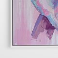 Obraz w ramie 70x100 - Splecione - obraz olejny, pastelowe kolory - rama biała