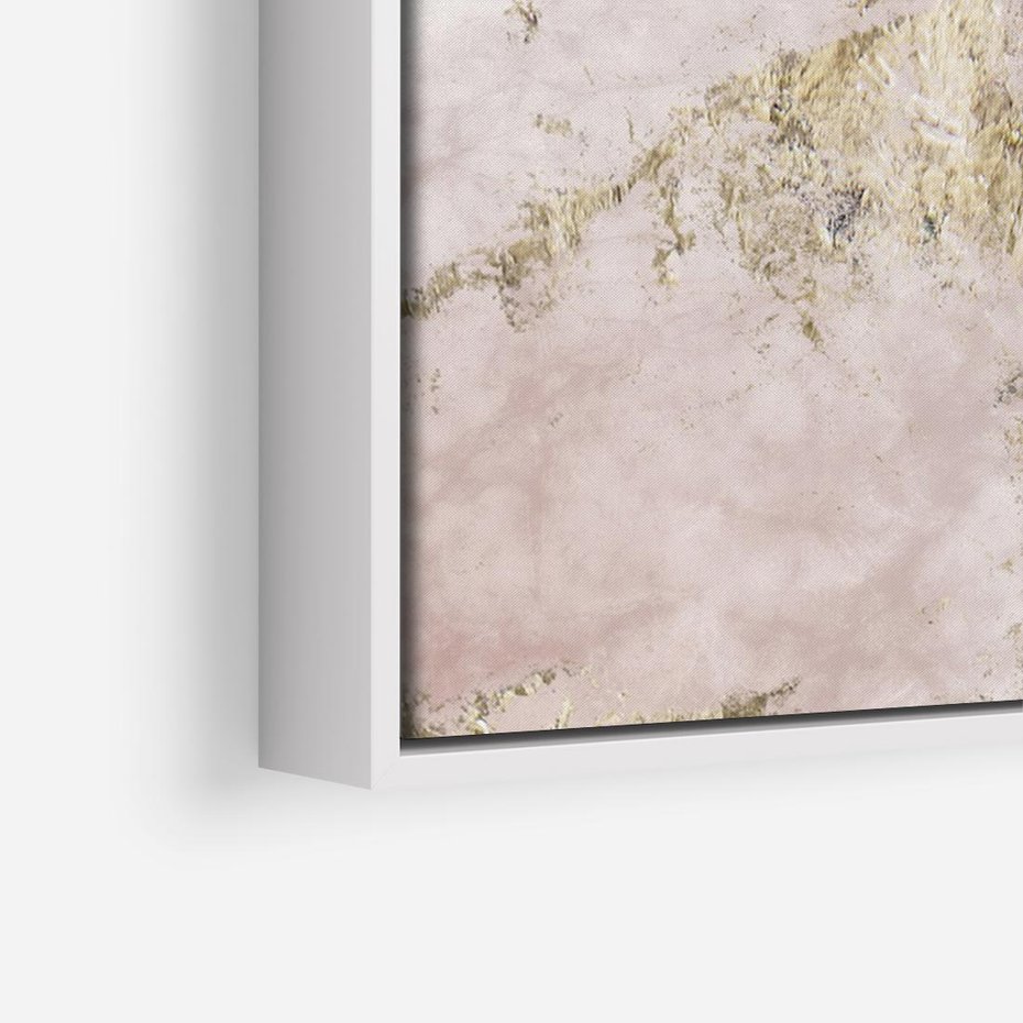 Obraz w ramie 120x80 - Piękno w Szczegółach - marmur, złoto - rama biała